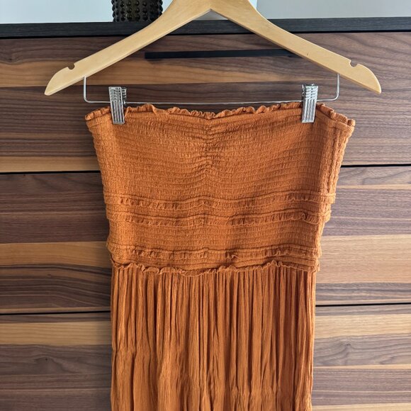 Rust Orange Strapless Maxi Dress (O’Neill) - Picture 2 of 3